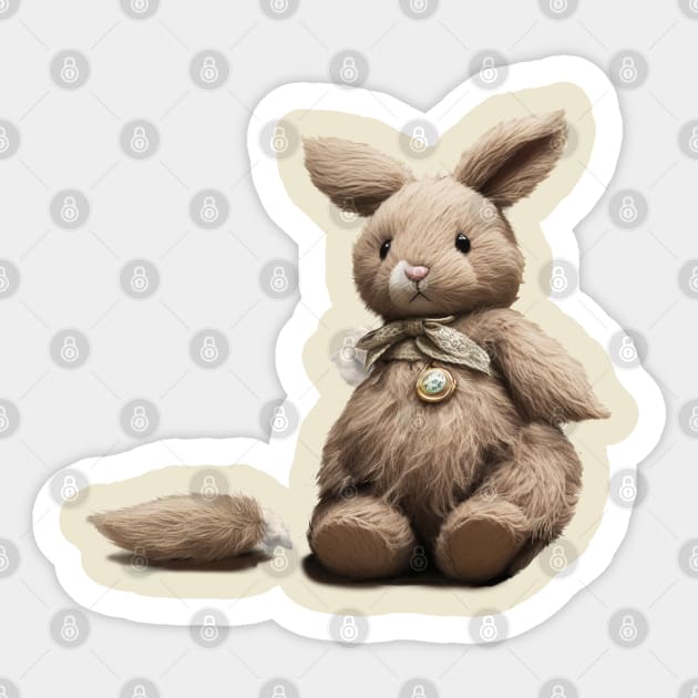 Teddy rabbit without a hand. Palm angels Sticker by xlhombat